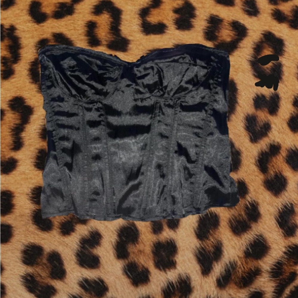 Black Satin corset